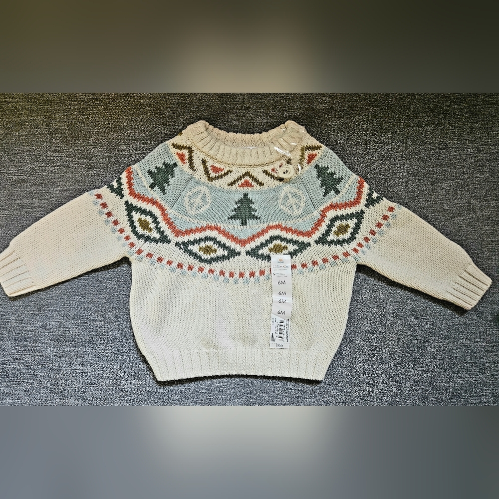 Little Co. By Lauren Conrad Chunky Knit Sweater with trees